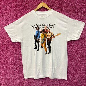 Weezer Blue Album Graphic Band T-Shirt Large